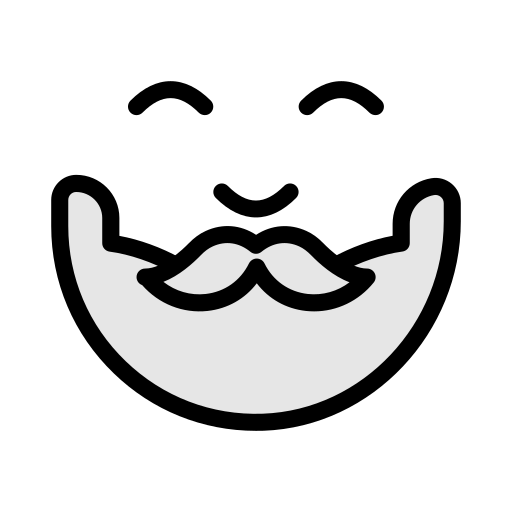 Beard Vector Stall Lineal Color icon