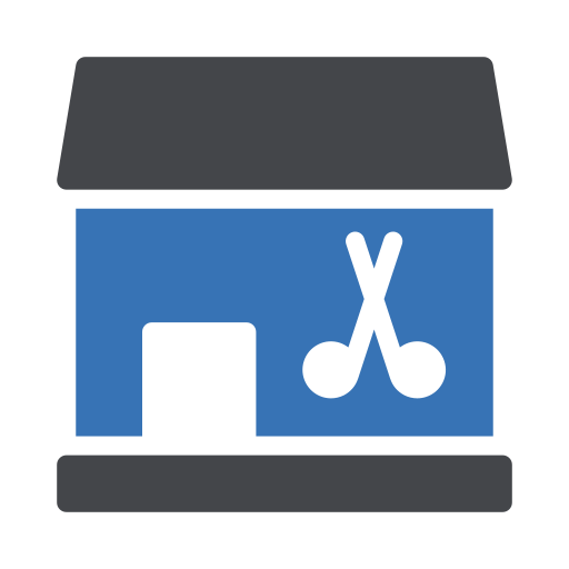 Barber Shop Generic Blue icon