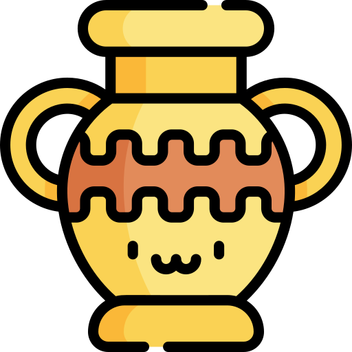 amphora Kawaii Lineal color icon