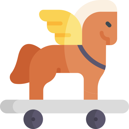 Trojan horse Kawaii Flat icon