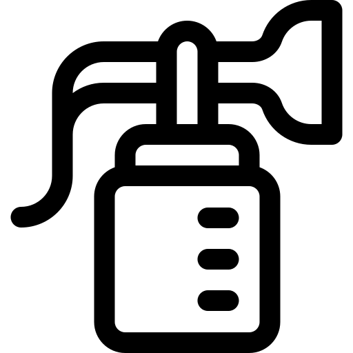 borstkolf Basic Rounded Lineal icoon