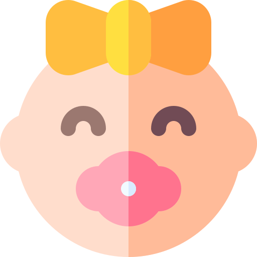 女の赤ちゃん Basic Rounded Flat icon