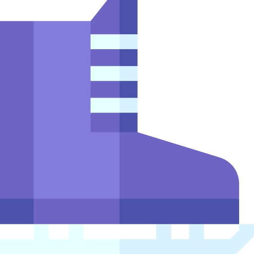 schaatsen Basic Straight Flat icoon