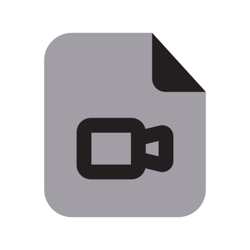 Video file Generic Grey icon