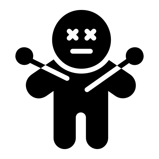 poupée vaudou Generic Glyph Icône