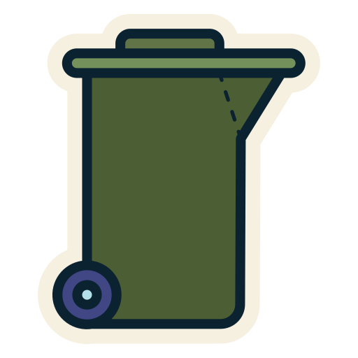 mülleimer Generic Outline Color icon