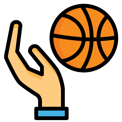 Basketball Player Generic Outline Color icon