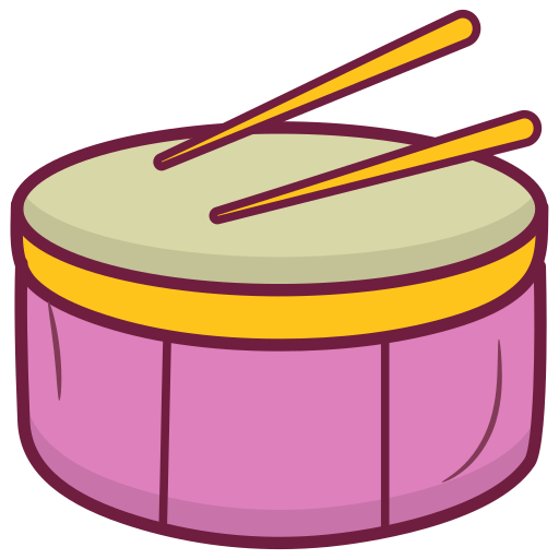 Drum Generic Hand Drawn Color icon