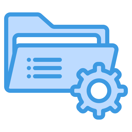 Folder management Generic Blue icon