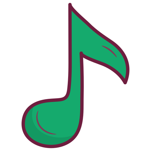 Music sign Generic Hand Drawn Color icon