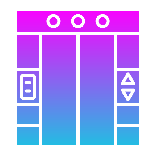 ascenseur Generic Flat Gradient Icône