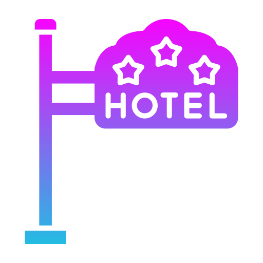Hotel sign Generic Flat Gradient icon