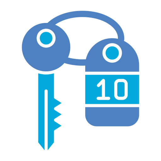 llave de la habitación Generic Blue icono