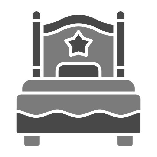 싱글 침대 Generic Grey icon