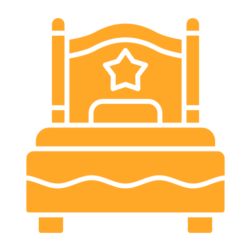 Single bed Generic Simple Colors icon