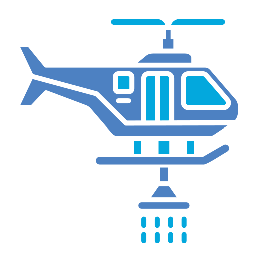 helikopter Generic Blue icoon