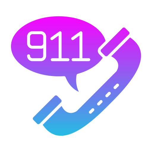 911 zadzwoń Generic Flat Gradient ikona