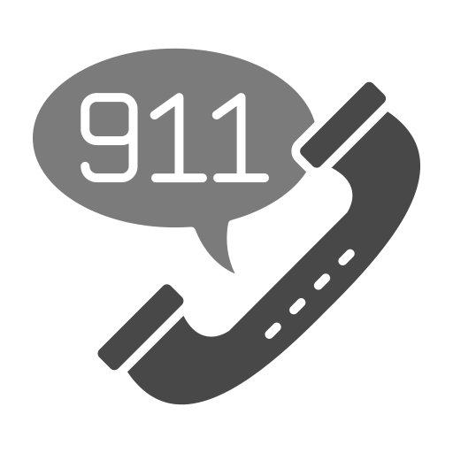 911 전화 Generic Grey icon