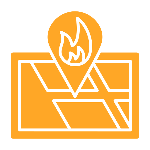 posizione dell'incendio Generic Simple Colors icona