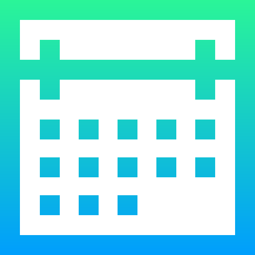 calendario Super Basic Straight Gradient icono