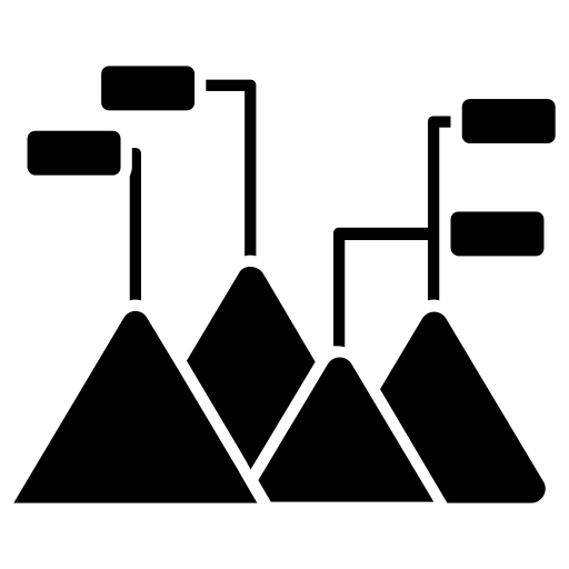 gráfico de pirâmide Generic Glyph Ícone