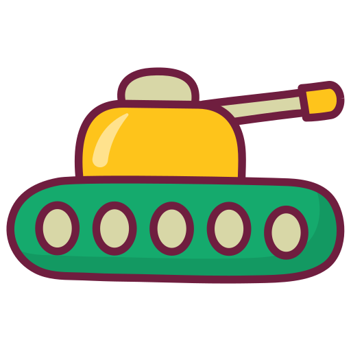 czołg Generic Hand Drawn Color ikona