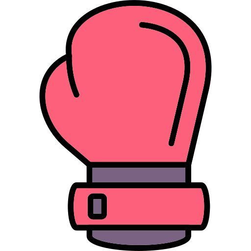 guante de boxeo Generic Outline Color icono