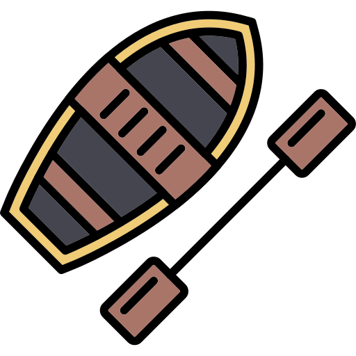 kajak Generic Outline Color icon