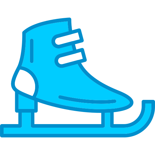 patines de hielo Generic Blue icono