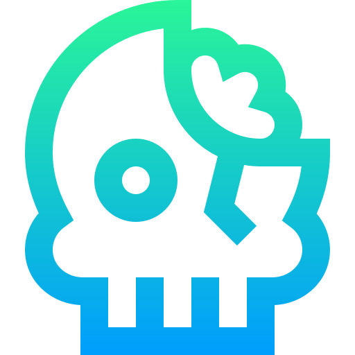 Skull Super Basic Straight Gradient icon