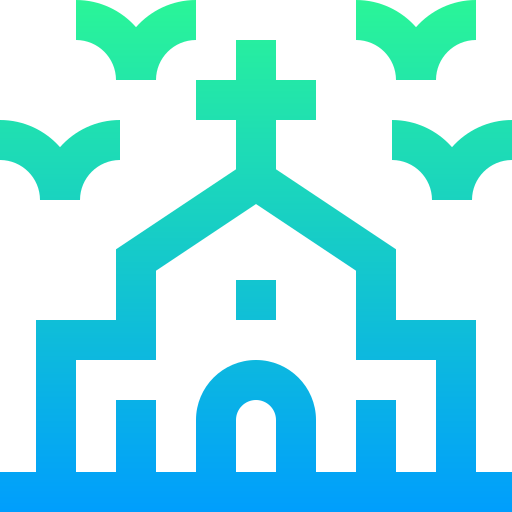 Church Super Basic Straight Gradient icon