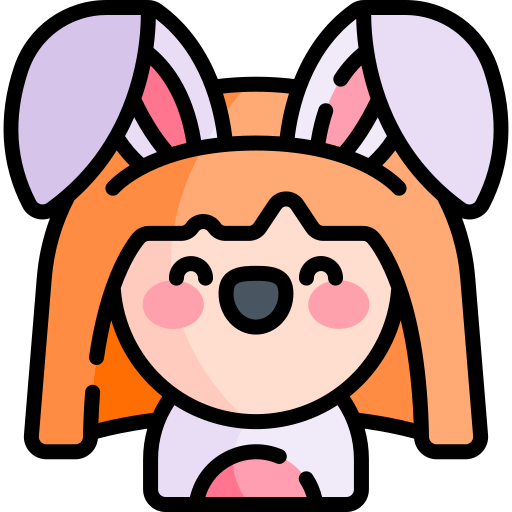 Bunny Kawaii Lineal color icon