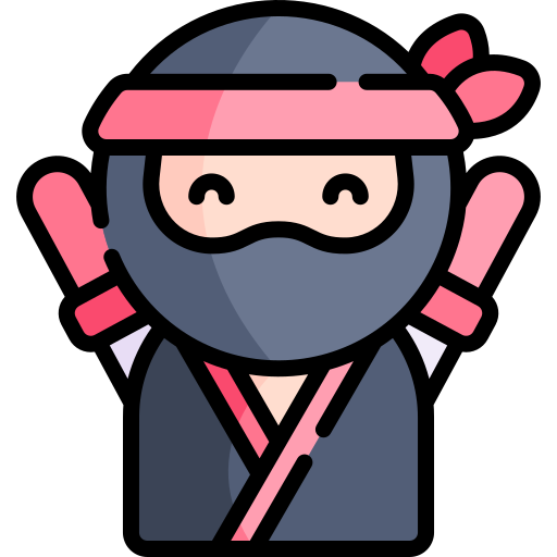 Ninja Kawaii Lineal color icon