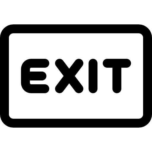 salida Basic Rounded Lineal icono