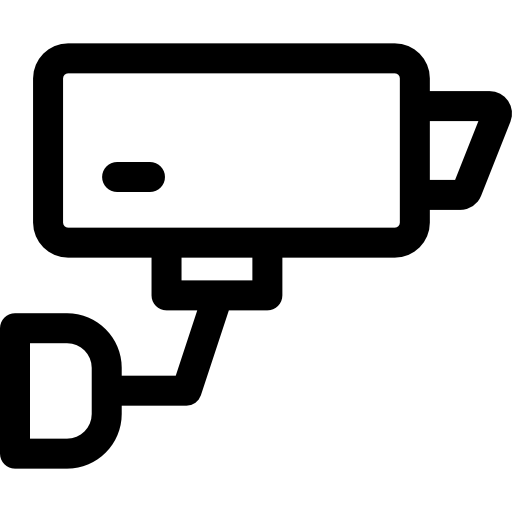 cctv Basic Rounded Lineal ikona