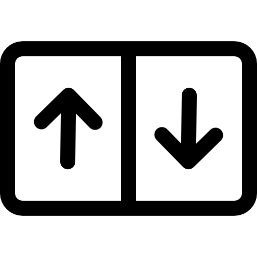 ascensore Basic Rounded Lineal icona