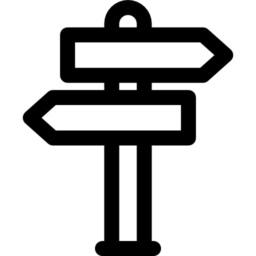 poste de señal Basic Rounded Lineal icono