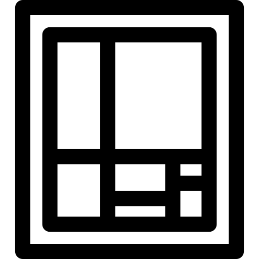 mondrian Basic Rounded Lineal icono