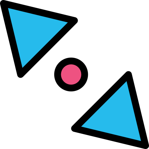 Diagonal arrows Darius Dan Lineal Color icon