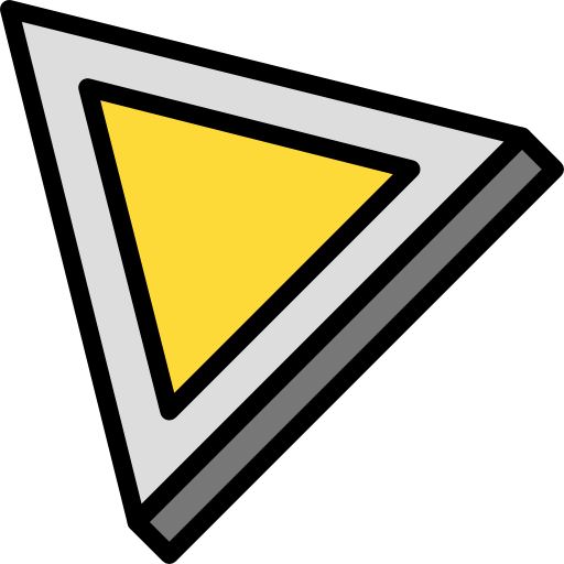 triângulo Darius Dan Lineal Color Ícone
