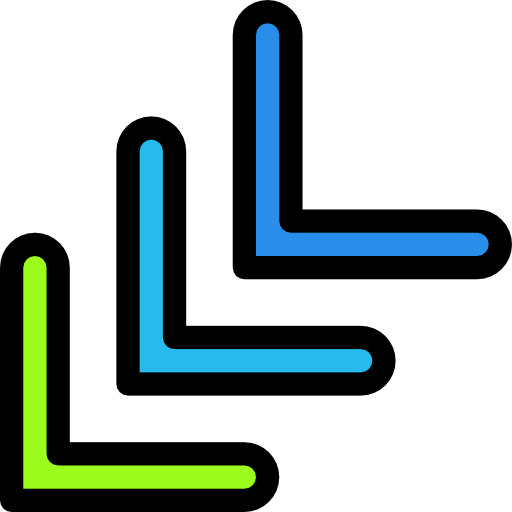 Diagonal arrow Darius Dan Lineal Color icon