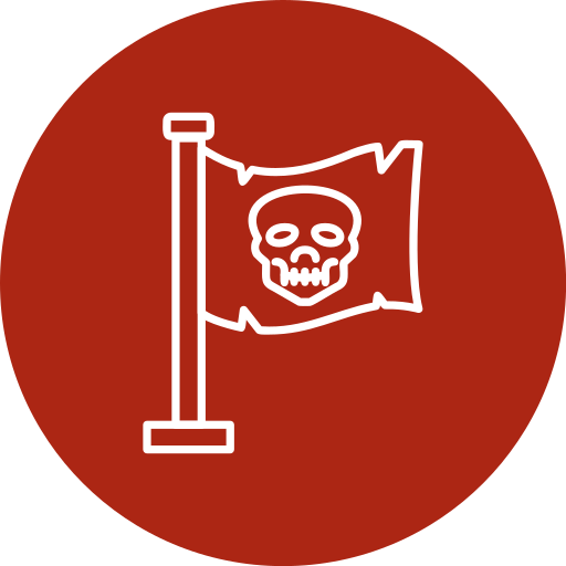 bandera pirata Generic Flat icono