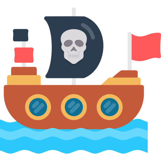 Пиратский корабль Generic Flat иконка