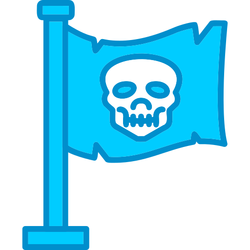 drapeau pirate Generic Blue Icône