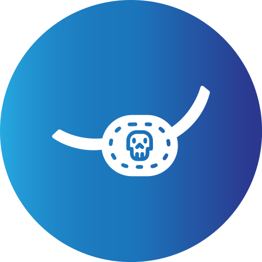 Pirate patch Generic Blue icon