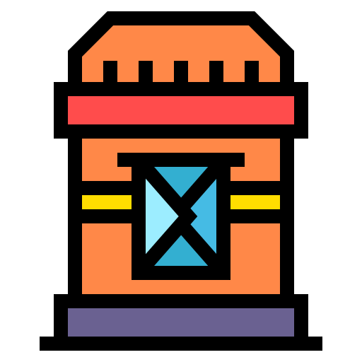 buzón Generic Outline Color icono