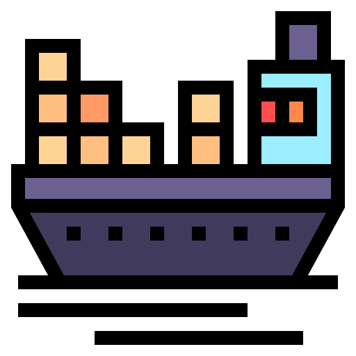 Грузовое судно Generic Outline Color иконка