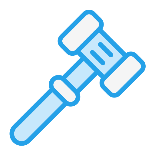 Gavel Generic Blue icon