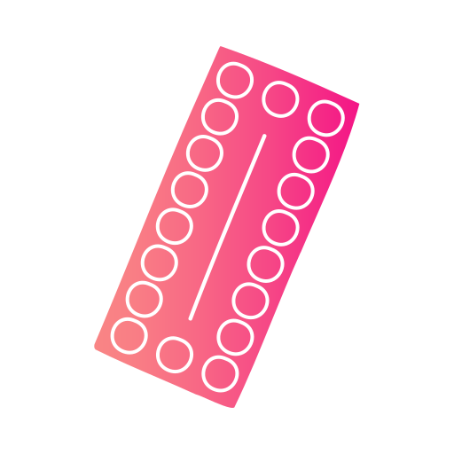 pillole contraccettive Generic Flat Gradient icona