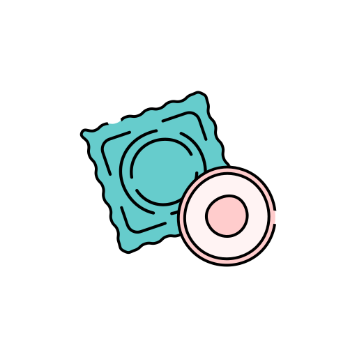 콘돔 Generic Thin Outline Color icon